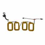 Bobina de campo c/ esc. 12V Indiel Prestolite M93 Ford Volkswagen (c/ giro anti-horário) - aberta