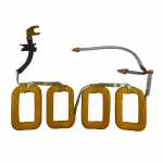 Bobina de campo c/ esc. 12V Indiel Prestolite M93 Renault Trafic (feita de aluminínio) (c/ giro horário) - aberta