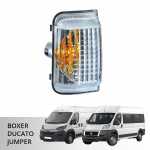 Lanterna de pisca do retrovisor lado esquerdo Citroën Jumper Fiat Ducato Peugeot Boxer
