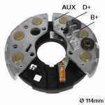 Retificador do alternador 35A / 45A / 55A / 65A Bosch K1 Ford Belina Corcel Del Rey Escort Pampa Royale Verona Versailles Gurgel Mercedes-Benz Volkswagen Apollo Gol Logus Parati Passat Pointer Quantum Santana Saveiro Voyage - ligações