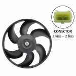 Eletroventilador do radiador 12V 6 pás diâmetro 315mm aspirante Bosch GPC Ford Escort Verona Volkswagen Gol G2 Logus Parati Pointer Saveiro G2
