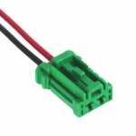 Chicote / conector / plug 2 vias fêmea para resistência linha Citröen Peugeot Renault