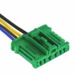 Chicote / conector / plug 6 vias fêmea para resistência linha Citröen Peugeot Renault