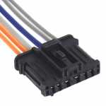 Chicote / conector / plug 6 vias fêmea para resistência linha Citröen Peugeot Renault