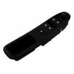 Botão/Interruptor de vidro elétrico quádruplo com trava e controle de retrovisor 23 terminais porta dianteira lado esquerdo Peugeot 307 406
