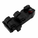 Botão/Interruptor de vidro elétrico quádruplo com trava 23 terminais porta dianteira lado esquerdo Honda Fit