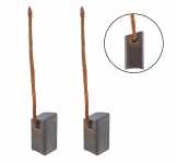 Jogo de escovas 12V 6 x 6.6 x 12 mm para motor de limpador Arno Chevrolet GM