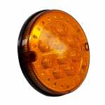 Lanterna traseira de pisca âmbar redonda Ø 124 mm LED 12V lado direito/esquerdo Mascarello ônibus carrocerias