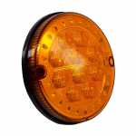 Lanterna traseira de pisca âmbar redonda Ø 124 mm LED 24V lado direito/esquerdo Mascarello ônibus carrocerias
