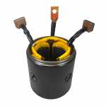 Carcaça polar c/ bob. camp. 12V Mitsubishi L200 Hyundai H100 (vira ao contrário)