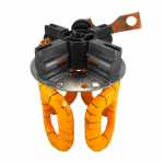 Bobina de campo c/ porta-esc. 12V Bosch Komatsu - vista frontal