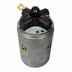 Carcaça polar c/ bobina de campo e porta-escovas 12V Bosch HX87 Case Iveco JCB New Holland