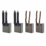 Jogo de escovas 24V 10 x 22 x 23.5 mm para motor de partida Bosch JF (antigo) Fiat-Allis Iveco EuroCargo Komatsu Mercedes-Benz