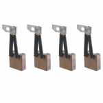 Jogo de escovas 12V 10 x 25 x 23 mm Bosch JD importado Caterpillar Deutz-Fahr Iveco Lamborghini John Deere Massey Ferguson Mercedes-Benz New Holland Scania Valmet Volvo