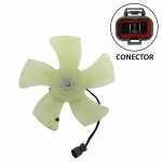 Eletroventilador do radiador 12V 5 pás diâmetro 318mm aspirante Honda Civic (com ar-condicionado)