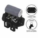 Resistência do eletroventilador/ventoinha do radiador Citröen Jumper Fiat Doblò Ducato Idea Palio Weekend Strada Peugeot Boxer (OR36) (base original cor marrom)