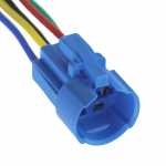 Chicote / conector / plug 5 vias para botão redondo 16mm universal