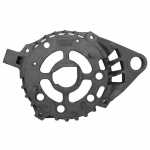 Mancal traseiro (coletor) do alternador Denso Chevrolet GM Celta Corsa Prisma - vista frontal