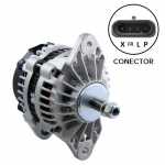 Alternador 24V 70A Delco Remy 24SI Case trator 621 721 Hyundai escavadeira 426B JCB pá carregadeira 426 434 436 John Deere colheitadeira 8800 LiuGong empilhadeira New Holland trator W160 W170 com motor Cummins QSB QSC QSM QSL