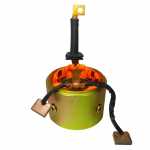 Carcaça polar c/ bobina de campo reman. 12V Lucas Indiel Prestolite M100R John Deere Volkswagen