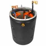 Carcaça polar c/ bobina de campo reman. 24V Delco 37MT Case Caterpillar Mercedes-Benz Volkswagen