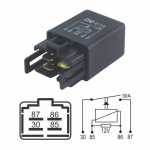 Relé auxiliar 12V 30A 4 terminais universal