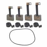 Jogo de escovas 12V 8 x 25 x 20 mm para motor de partida Delco 28MT John Deere Mercedes-Benz