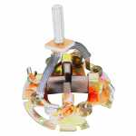 Porta-escovas 12V 9.8 x 29 x 26 mm para motor de partida Delco 37MT Caterpillar empilhadeira Terex