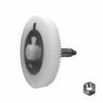 Engrenagem do motor limpador 88 dentes c/ porca Bosch Volkswagen Gol G1