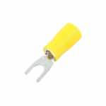 Terminal garfo (forquilha) furo 4mm - M4 laminado pré-isolado para crimpagem