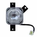 Farol auxiliar de milha (longo alcance) e antineblina lado esquerdo com lente de vidro para lâmpada H3 Volkswagen Gol Parati Saveiro G3 Fase 1