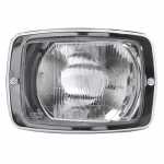 Farol principal lado esquerdo com lente de vidro para lâmpada H4 Mercedes-Benz 608 708