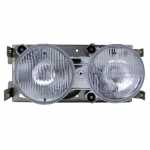 Farol principal duplo lado esquerdo com lente de vidro para lâmpada H1 Mercedes-Benz 1218 1620 1634