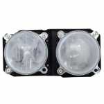 Farol principal duplo lado direito com lente de policarbonato para lâmpadas H7 Mercedes-Benz 1938 1944