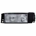 Farol principal duplo lado direito com lente de vidro para lâmpadas H3 e H4 Iveco Eurotech 450E37T 740E42T