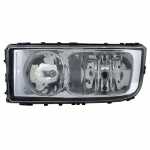 Farol principal duplo lado esquerdo com lente de vidro para lâmpadas H7 e H1 Mercedes-Benz 2036 2533 2644 3344