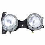 Farol auxiliar duplo de milha (longo alcance) e antineblina lado esquerdo com lente de vidro para lâmpadas H1 Iveco Cursor Stralis Tector