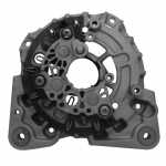 Mancal traseiro (coletor) c/ retificador do alternador Bosch CrossFox Fox SpaceCross SpaceFox Up! Gol Saveiro Voyage G5 - vista frontal