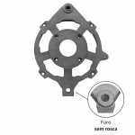 Mancal dianteiro (motriz) do alternador Bosch HD1 El Detalle Mercedes-Benz ônibus O371 O400 OF1620 OF1721 OH1315 OH1621 OH1623 - CAPA