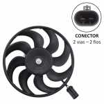 Eletroventilador do radiador 12V 8 pás diâmetro 325mm 375W Bosch GPB Fiat Ducato 2.8 D Turbo