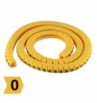 Número 0 - Pacote anilha gravada identificador marcador de fios e cabos 0.75mm até 4mm