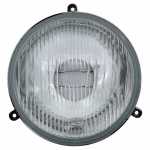 Farol principal lado esquerdo/direito com lente de vidro para lâmpada H4 com meia-luz Busscar Marcopolo ônibus