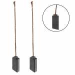 Jogo de escovas 12V / 24V 8 x 5 x 15.5 mm para alternador Denso Poong Sung KIA Besta 2.7