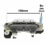 Retificador do alternador 100A Mitsubishi Volvo ônibus B5RH B7R B10R B12R