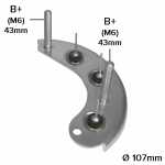 Placa positiva com diodos do retificador do alternador 55A / 70A Lucas Indiel Prestolite A127 - ligações