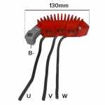 Placa negativa com diodos do retificador do alternador 145A / 160A Lucas Indiel Prestolite Leece Neville para caminhão de corpo de bombeiros e caminhão e ônibus importado - ligações