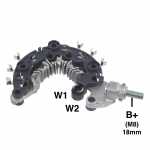 Retificador do alternador 120A Valeo FGN12S Ford EcoSport 1.5 motor Dragon 3 cilindros