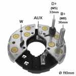 Retificador do alternador 55A / 95A / 120A Bosch K1 Case Caterpillar Iveco John Deere