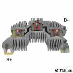 Retificador do alternador 130A / 145A Delco Remy CS144 Chevrolet GM Kadett Monza