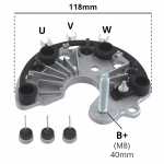 Retificador do alternador 24V 80A / 100A Delco Remy 18SI Mercedes-Benz MB caminhão 712 914 1215 1318 1618 1622 1718 1938 1944 2423 2638 2726 Accelo Atego Axor Volkswagen VW Constellation Worker